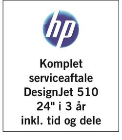 Serviceaftale på hp DesignJet T7100 42" i 3 år