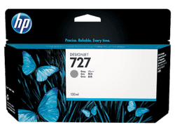 No 727 Blæk til HP DesignJet T920/930, T1500/1530 og T2500/2530, Grå, 130ml