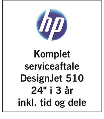 Serviceaftale på hp DesignJet T7100 42" i 5 år