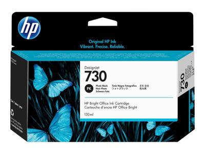 HP blæk No 730 130 ml. Fotosort blæk til HP DesignJet T1600 og T2600