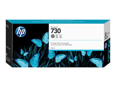 HP blæk No 730 300 ml. Grå blæk til HP DesignJet T1600 og T2600