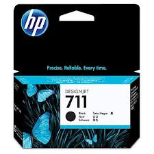 HP blæk No 711 2 x 80 ml, sort til DesignJet T120 og T525
