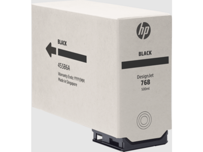 HP 768 ink, sort, 500 ml, DesignJet XL3800